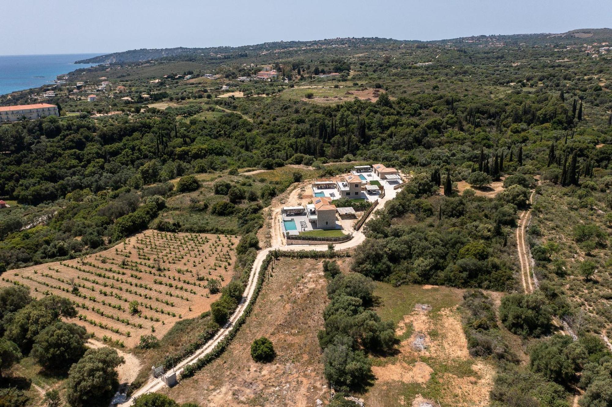 Kefalonia Stone Villas - Villa Petros Kefalonica Muszáta Kültér fotó