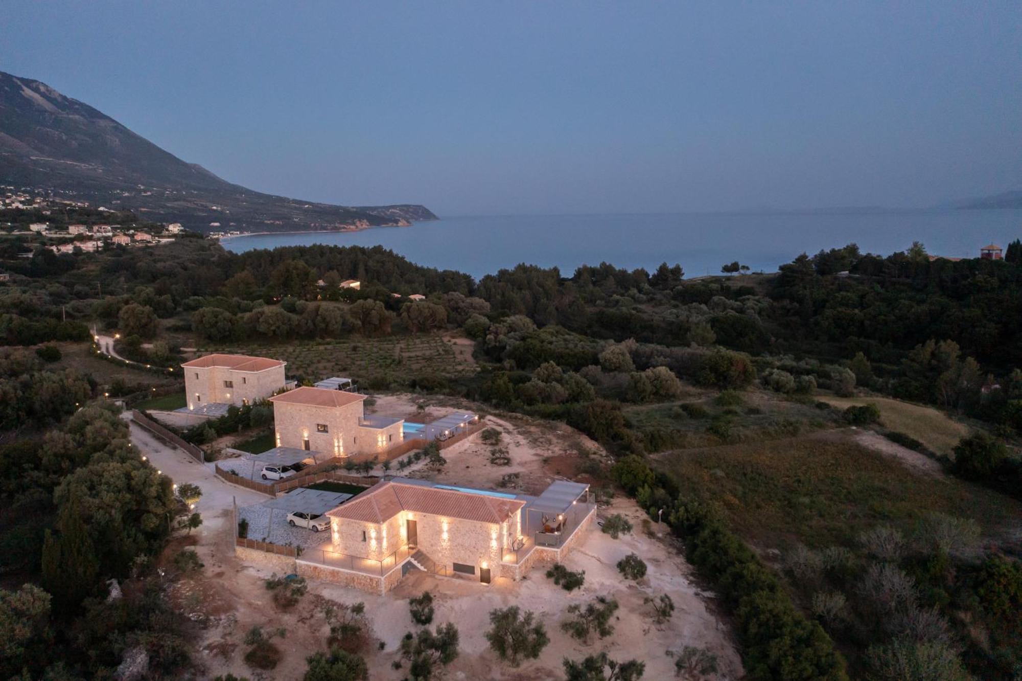 Kefalonia Stone Villas - Villa Petros Kefalonica Muszáta Kültér fotó