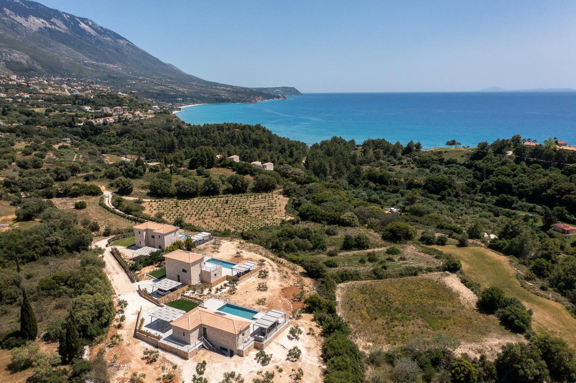 Kefalonia Stone Villas - Villa Petros Kefalonica Muszáta Kültér fotó