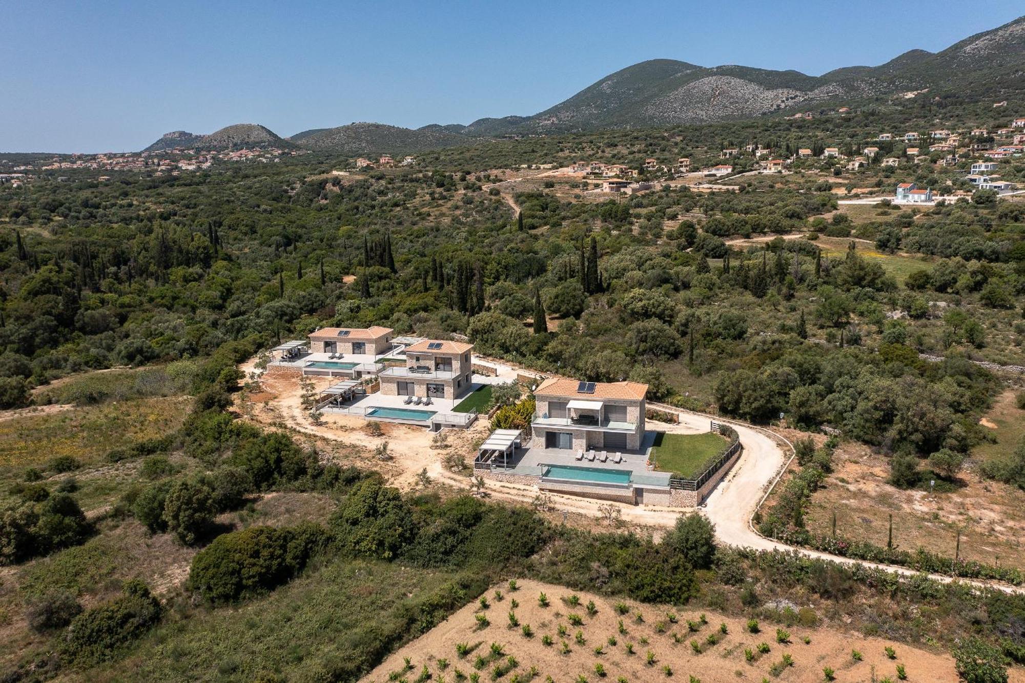 Kefalonia Stone Villas - Villa Petros Kefalonica Muszáta Kültér fotó